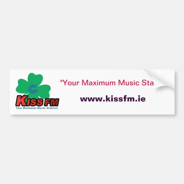 Autocollant de voiture de FM Irlande de BAISER (Devant)
