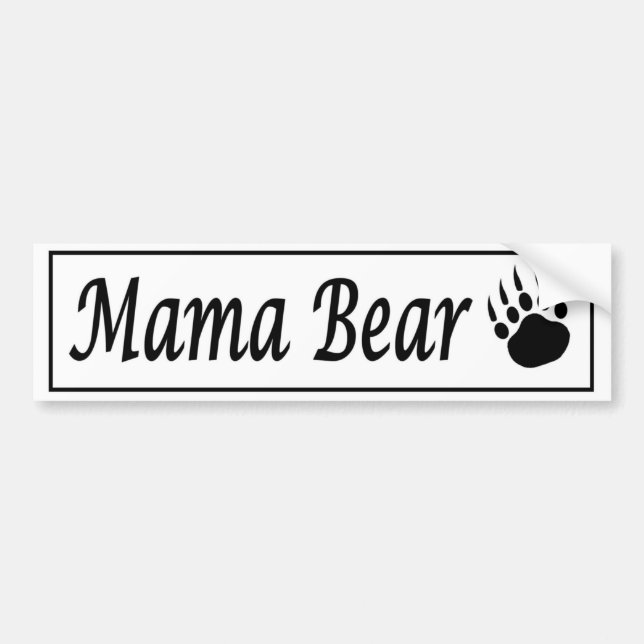 Autocollant De Voiture Décalque d'autocollant de voiture de maman Bear (Devant)