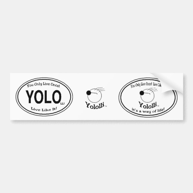 Autocollant De Voiture Décalques de Yololli ! (Devant)
