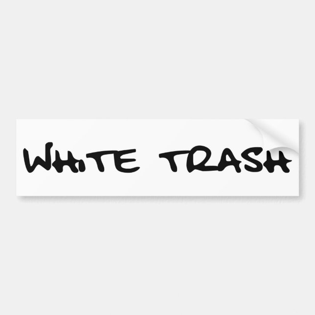 Autocollant De Voiture Déchets blancs (Devant)