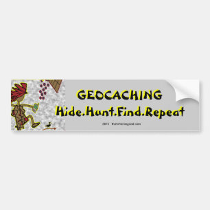 Autocollant De Voiture Découverte de chasse à peau de Geocachnig