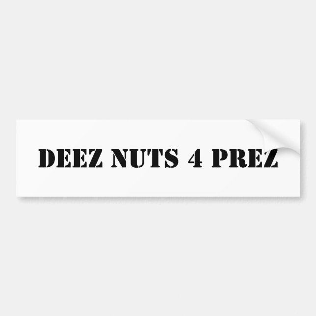 Autocollant De Voiture Deez Nuts 4 Prez (Devant)