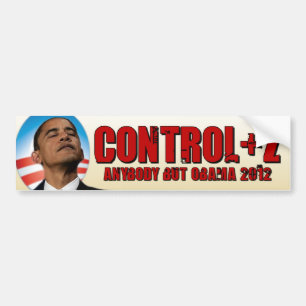 Autocollant De Voiture Défaites Obama 2012 - contrôle + Z