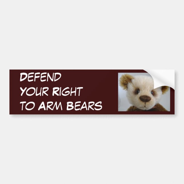 Autocollant De Voiture Défendez votre droite d'armer des ours (Devant)
