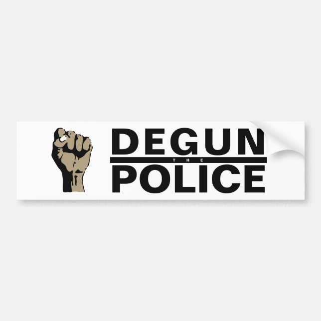 AUTOCOLLANT DE VOITURE DÉFENDRE LA POLICE (Devant)