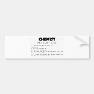 Autocollant De Voiture Définition de chimiste