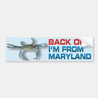 Autocollant De Voiture Dégagez - crabe du Maryland - l'adhésif pour