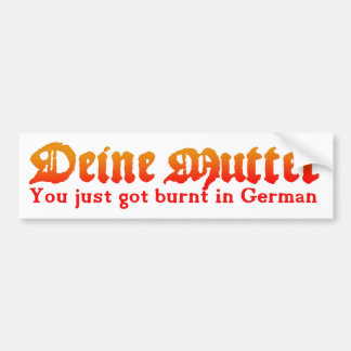 Autocollant De Voiture Deine murmurent l'adhésif pour pare-chocs