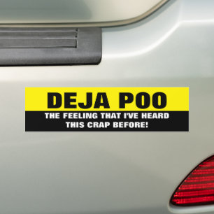 AUTOCOLLANT DE VOITURE DEJA POO