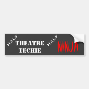 Autocollant De Voiture Demi de technicien, demi de ninja