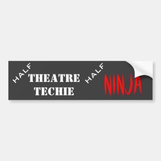 Autocollant De Voiture Demi de technicien, demi de ninja