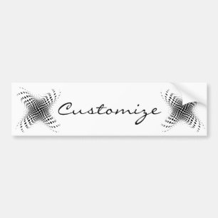 Autocollant De Voiture Demi-tonalité Abstraite Cercle X Thunder_Cove