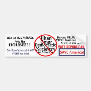 Autocollant De Voiture Démocrate Ilhan Omar Democrat Modifier l'année