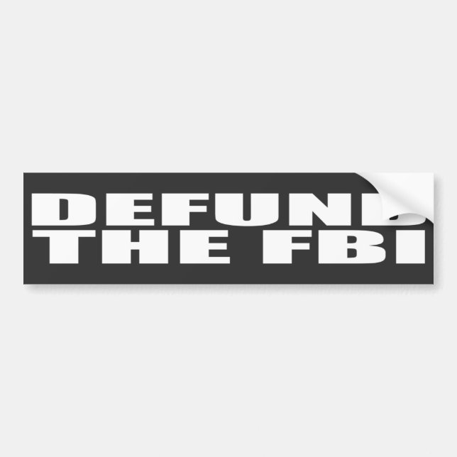 Autocollant De Voiture Démunérer L'Anti FBI Du FBI (Devant)