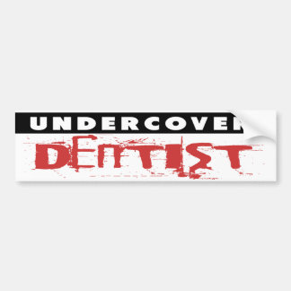 Autocollant De Voiture Dentiste secret, drôle