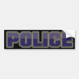 Autocollant De Voiture Département de Police de lustre bleu-foncé
