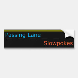 Autocollant De Voiture Dépassement de la ruelle Slowpokes