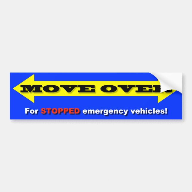 Autocollant De Voiture "Déplacez-vous plus de pour les véhicules ARRÊTÉS (Devant)