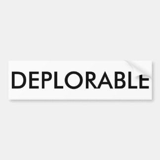 Autocollant De Voiture DÉPLORABLE (personnalisable)