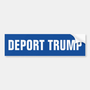 AUTOCOLLANT DE VOITURE DÉPORTER TRUMP