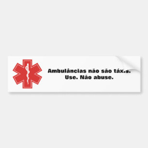 Autocollant De Voiture Des ambulances ne sont pas des taxis