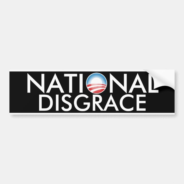 Autocollant De Voiture Déshonneur national d'Obama (Devant)