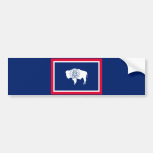 Autocollant De Voiture Design du drapeau d'état du Wyoming