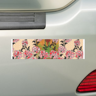 Autocollant De Voiture design d'un mur rouge et noir suspendu