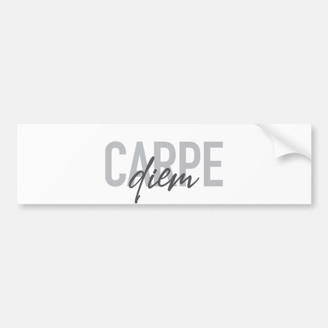 Autocollant De Voiture Design moderne, simple, urbain, cool Carpe Diem (Devant)