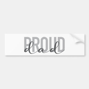 Autocollant De Voiture Design moderne, simple, urbain, cool de Proud Papa
