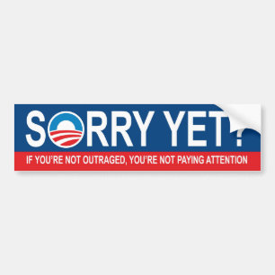 Autocollant De Voiture Désolé ? Anti Obama
