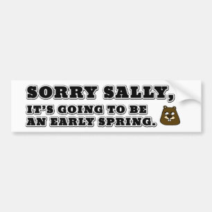 Autocollant De Voiture Désolé Sally, début printemps