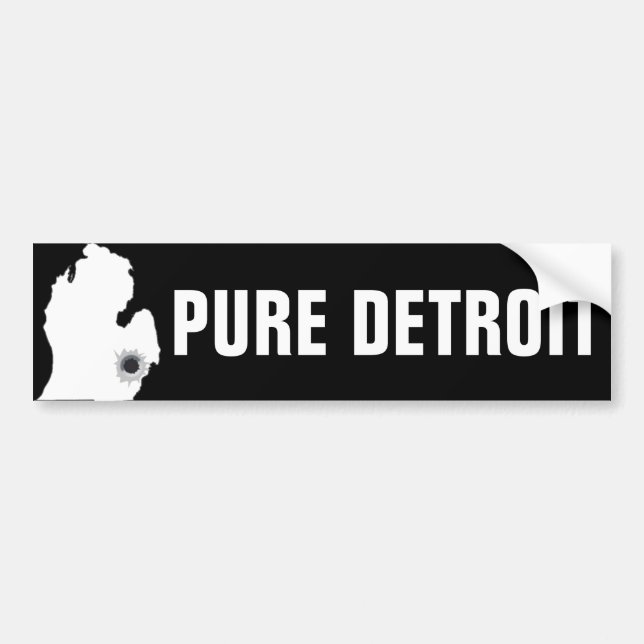 Autocollant De Voiture Detroit pur (Devant)