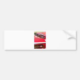Autocollant De Voiture Deux impalas rouges de Chevy avec des lumières