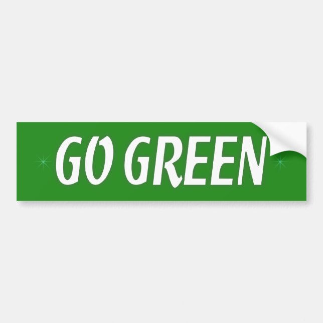 Autocollant De Voiture Devenez écolo (Devant)