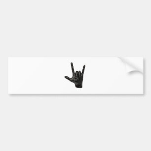 Autocollant De Voiture devil horns hand