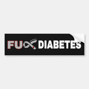 Autocollant De Voiture Diabète FU