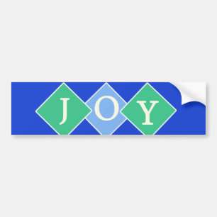 Autocollant De Voiture Diamants bleus d'adhésif pour pare-chocs de joie