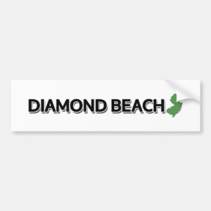 Autocollant De Voiture Diamond Beach, New Jersey