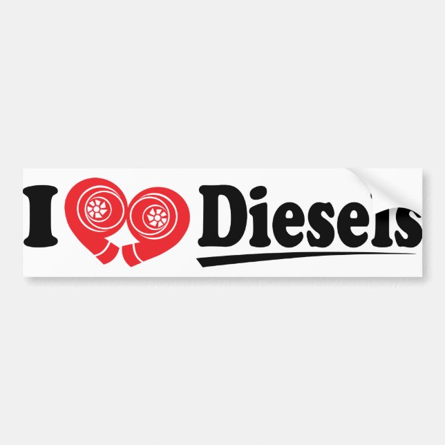 Autocollant De Voiture DieselHeart2 (Devant)