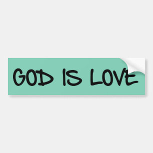 Autocollant De Voiture Dieu est Amour Christian Bumper Sticker