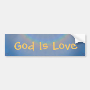 Autocollant De Voiture Dieu est amoureux Sticker pare-chocs