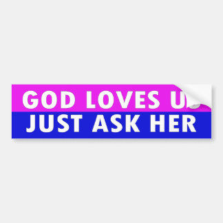 Autocollant De Voiture Dieu nous aime