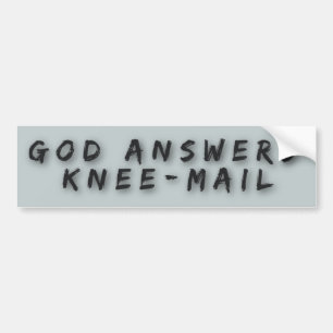 Autocollant De Voiture Dieu répond à religieux drôle de courrier de ge