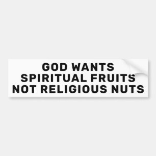 Autocollant De Voiture Dieu veut des fruits spirituels