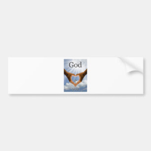 Autocollant De Voiture Dieu vous aime adhésif pour pare-chocs
