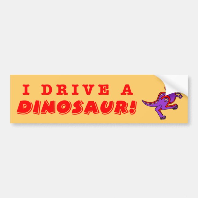 Autocollant De Voiture Dinosaure (Devant)