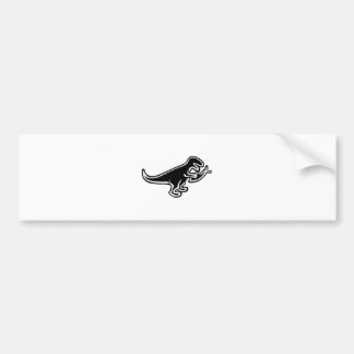 Autocollant De Voiture Dinosaure mangeant des poissons de Jésus