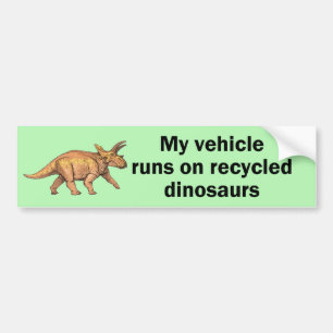 Autocollant De Voiture Dinosaures Recyclés