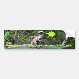 Autocollant De Voiture Dinosaures sur l'île de San Juan